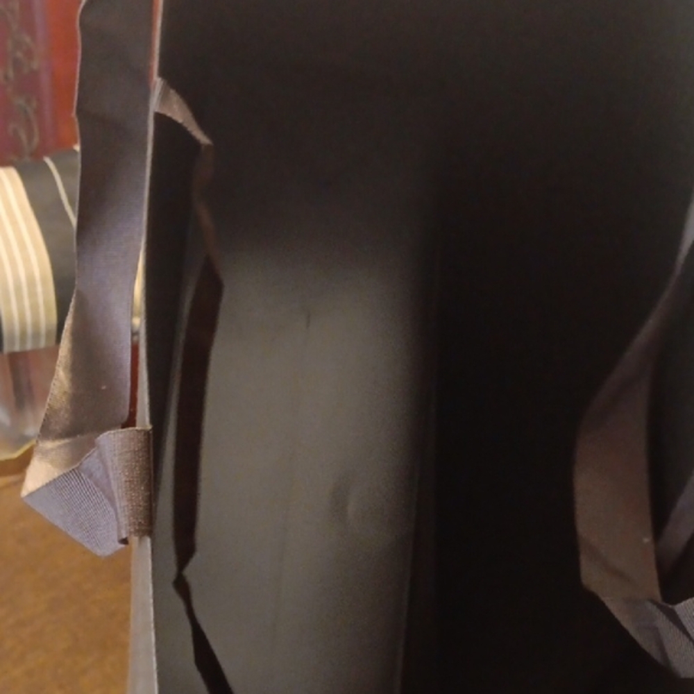 Canali Brown PAPER SHOPPING Bag WITH FABRIC HANDLES - Picture 3 of 5